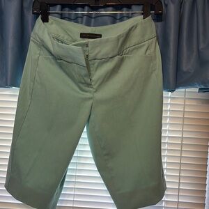 The Limited Seafoam Green Bermuda Shorts Tailored Cotton Blend